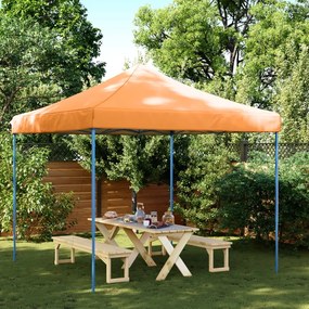 Tenda para festas pop-up dobrável 292x292x315 cm laranja