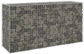 Muro gabião com tampas aço galvanizado 200x60x100 cm