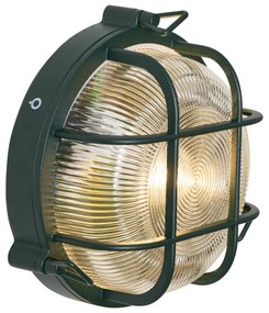 Candeeiro de Parede e Teto Exterior Verde Escuro Redondo IP44 - Noutica Industrial