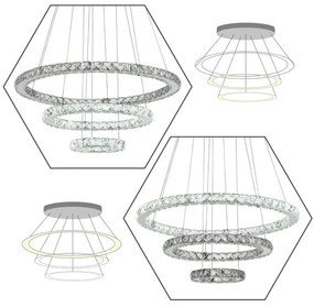 Candeeiro de Teto Crystal - Design Moderno