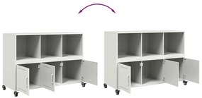 Aparador 100,5x39x72 cm aço branco