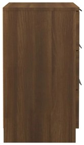 Mesas de cabeceira 2 pcs 40x36x65 cm cor carvalho castanho