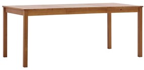 Mesa de jantar 180x90x73 cm madeira de pinho castanho mel