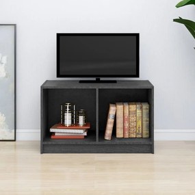 vidaXL Móvel de TV 70x33x42 cm madeira de pinho maciça cinzento