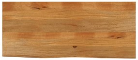 vidaXL Tampo de mesa c/ borda viva 140x60x3,8 cm mangueira maciça
