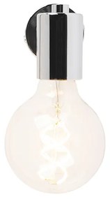 Candeeiro de parede moderno cromado - Facil Design,Moderno