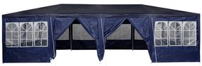 Tenda de Festa com 12 Lados Azuis 8x4 m PE