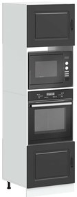 vidaXL Armários forno 2 pcs Lucca derivados de madeira preto