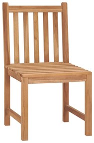 4 pcs conjunto de jantar p/ jardim madeira de teca maciça