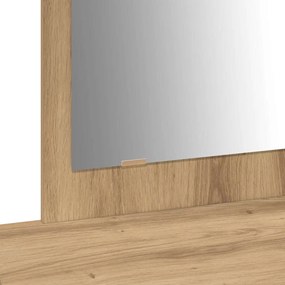 Mesa de Maquilhagem Suspensa em Carvalho Artesanal 100x40x70 cm