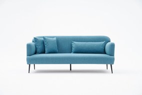 Sofá de 3 Lugares Revos – Turquesa – 200x80x100 cm
