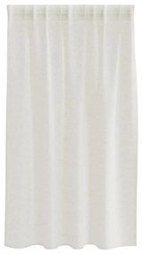 Cortinas com cortinas 2 pcs Creme 140 x 140 cm Poliéster