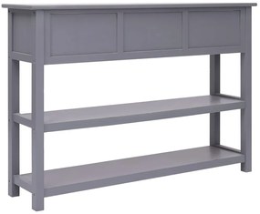 Aparador 108x30x76 cm madeira paulownia maciça cinzento