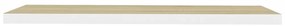 Prateleira parede suspensa 90x23,5x3,8cm MDF carvalho e branco