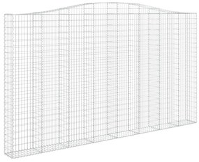 Cestos gabião arqueados 5pcs 400x30x220/240cm ferro galvanizado