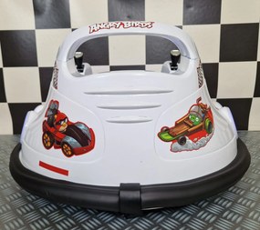 Carrinho de choques eletrico para crianças Angry Birds 6 volts Branco