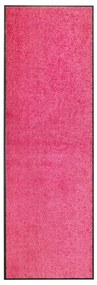 Tapete de porta lavável 60x180 cm rosa