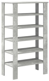 Sapateira 61x32x105 cm derivados de madeira cinzento cimento