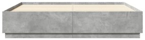 Estrutura de cama 200x200 cm derivados de madeira cinza cimento