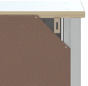 Móvel de sanita BERG 60x27x164,5 cm madeira maciça branco