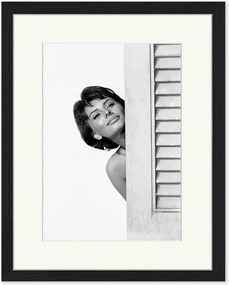 Fotografia emoldurada artesanal Sophia Loren