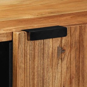 Sideboard vidaXL 90x33x75 cm Madeira Sólida de Acácia