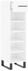 Sapateira 30x35x105 cm derivados de madeira branco brilhante