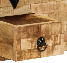 Mesa de centro madeira de mangueira maciça 80x40x35 cm