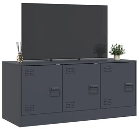 Móvel de TV 99x39x44 cm aço antracite