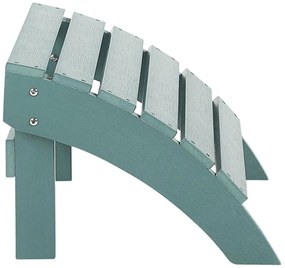 Repousa-pés azul turquesa ADIRONDACK Beliani