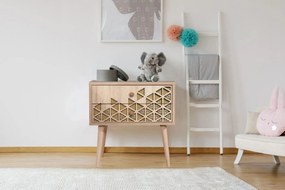 Mesa de Cabeceira Two – Carvalho Sonoma – 60 x 61 x 40 cm
