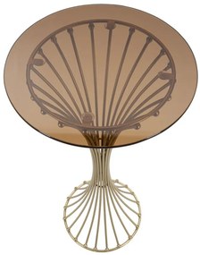 MESA DE APOIO CENTUR Ø 40X82 CM DOURADA