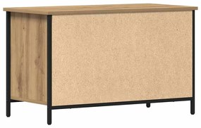 Casa de TV vidaXL Caramelo 80x40x50 cm Madeira engenheirada e Aço