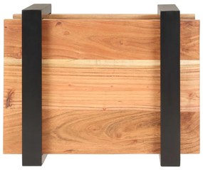 Mesa de cabeceira 50x40x40 cm madeira de acácia maciça