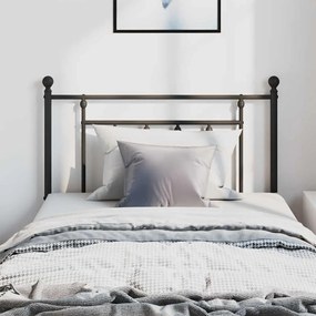 Cabeceira de cama 100 cm metal preto