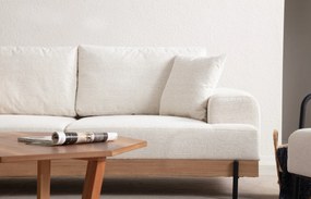 Sofá de 3 Lugares Eti – Branco – 220 cm x 98 cm x 78 cm