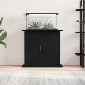 Suporte de aquário 81x36x73 cm deriv. madeira carvalho preto