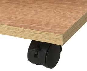 Estante com rodas 50x35x42 cm cor carvalho