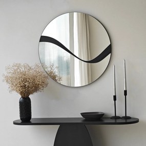 Espelho Abstract – Preto – 70 cm x 70 cm
