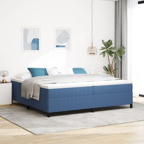 Cama vidaXL Azul 200x200 cm Tecido Corduroy