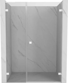 Mexen Lunar-B L porta de duche de abrir à direita 120 cm, transparente, branco - 832SL-120-050-20-00-P