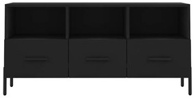 Móvel de TV 102x36x50 cm derivados de madeira preto