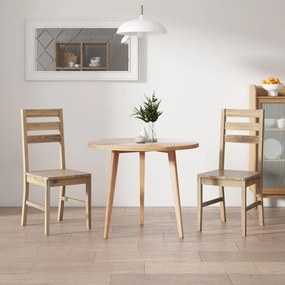 vidaXL Cadeiras de jantar 2 pcs madeira acácia maciça