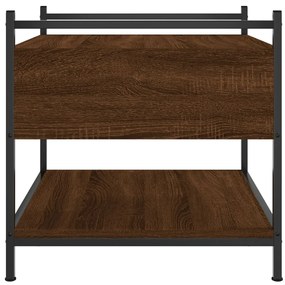 Mesa centro 50x50x50 cm derivados de madeira carvalho castanho