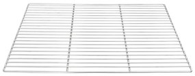 Grelha para Churrasco vidaXL com Alças Retangular 67x40 cm em Aço Inox