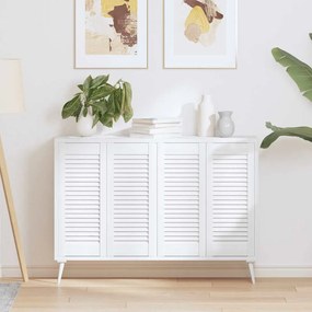 Portas de armário 4 pcs design de persiana 69x29,5 cm branco