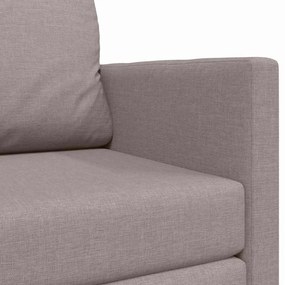 Sofá-Cama 2 em 1 Taupe 124x71x78 cm Tecido