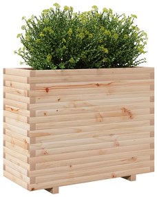 Vaso/floreira de jardim 90x40x72,5 cm madeira de pinho maciça