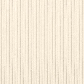 Chaise lounge com almofada tecido corduroy creme