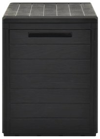 Caixa de arrumação de jardim 78x44x55 cm antracite